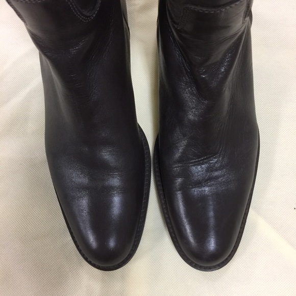 Brown tall classic riding boots by Veri Cuoio - Picture 3 of 8